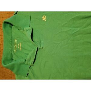 Aeropostale A87 XL Green Cotton Polo Shirt Short Sleeve